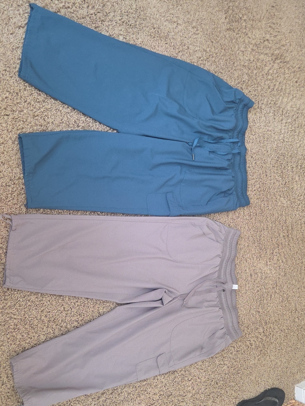RBX Women's Capri Joggers in Teal and Light Gray